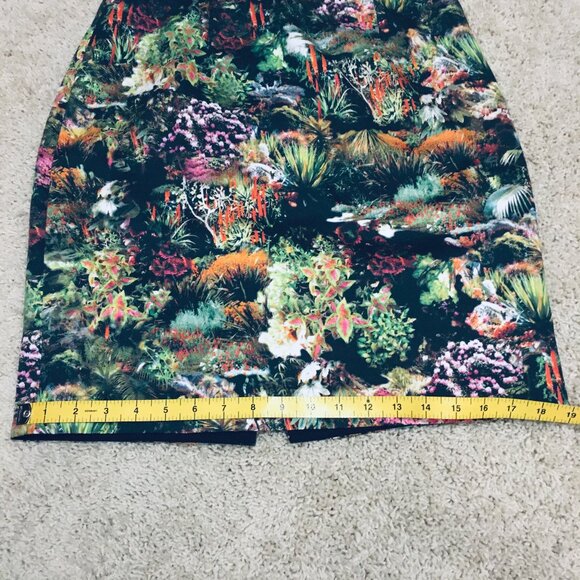 Mario Serrani Paradisical Garden Print Italian Pencil Skirt - Picture 13 of 15